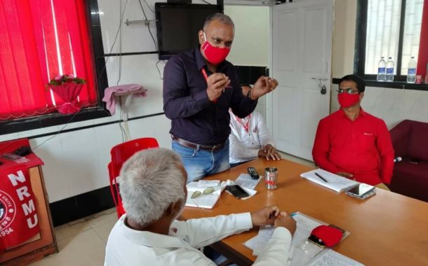 DIVISIONAL COUNCIL MEETING OF RATNAGIRI DIV. OF KRCL WAS HELD ON 28.10.2020 AT NRMU HQ OFFICE MATUNGA.