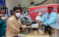 DONATION OF MEDICAL EQUIPMENT AND KITCHEN ESSENTIALS TO RLY. HOSPITAL KALYAN DIVISION BY NRMU