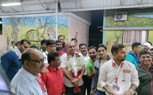 FLASH VISIT OF GS/NRMU (CR/KR) COM. VENU P. NAIR TO NAGPUR DIVISION ON 27.11.2021