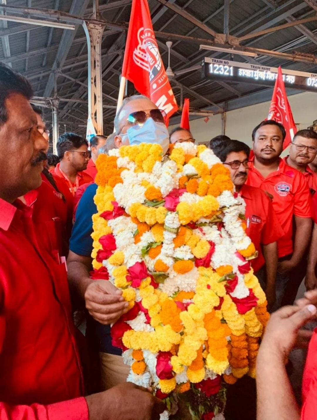 GS NRMU (CR/KR) COM. VENU P NAIR VISIT TO BHUSAWAL DIVISION ON 15.03.2022