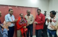 GS NRMU (CR/KR) COM. VENU P NAIR ATTENDED THE RETIREMENT FUNCTION OF DIRECTORS OF C.RLY.E.C.C.SOCIETY HELD ON 25.03.2022