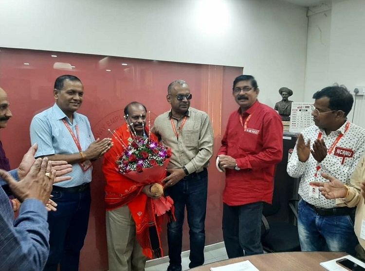 GS NRMU (CR/KR) COM. VENU P NAIR ATTENDED THE RETIREMENT FUNCTION OF DIRECTORS OF C.RLY.E.C.C.SOCIETY HELD ON 25.03.2022