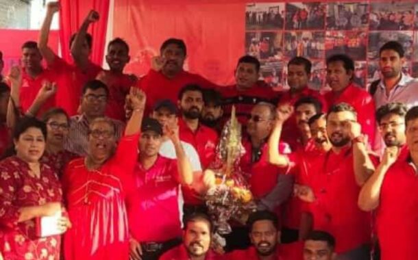 TGCM OF NRMU's BYCULLA O/LINE BRANCH WAS HELD ON 23/04/2022 IN THE AUGUST PRESENCE OF GS COM. VENU P. NAIR