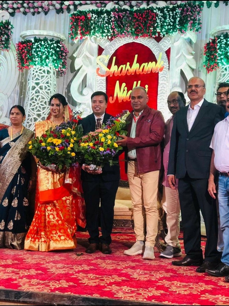 GS/NRMU(CR/KR) COM. VENU P. NAIR ATTENDED THE MARRIAGE FUNCTION OF SON OF DS/NGP COM. SUNIL JHA AT WARDHA ON 02/06/2022