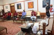 NRMU DELEGATION LED BY GS COM. VENU P. NAIR MET HON'BLE GOVERNOR OF MAHARASHTRA SHRI BHAGAT SINGH KOSHYARI ON 03/06/2022
