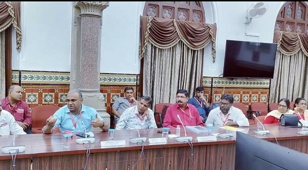 NRMU(CR/KR) HQ PNM WITH GM AND ALL PHOD'S OF C.RLY. WAS HELD ON 28/06/2022 AT GM MEETING HALL