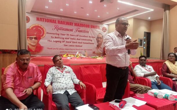 NRMU (CR/KR) WCM/ DCM OF SOLAPUR DIVISION/ MEETING WITH KRCL OFFICE BEARERS WAS HELD ON 27/07/2022 IN THE AUGUST PRESENCE OF GS COM. VENU P. NAIR