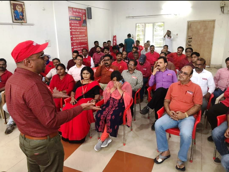 ACTIVIST MEMBERS MEETING OF NAGPUR DIVISION HELD ON 07.10.2022 AT KAMGAR BHAVAN-NAGPUR.