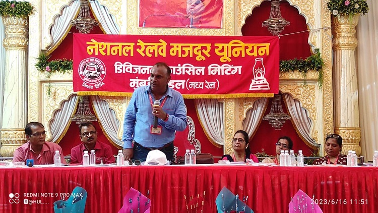 DCM OF NRMU (CR/KR) MUMBAI DIVISION HELD TODAY 16.06.23 AT DADAR INSTITUTE IN THE AUGUST PRESENCE OF GS COM. VENU P. NAIR