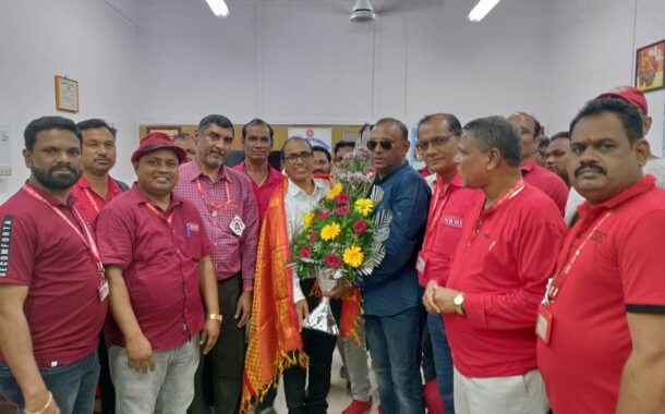 NRMU (CR/KR) DELEGATION LED BY GS COM. VENU P. NAIR MET CMS, KALYAN ON 18.08.2023