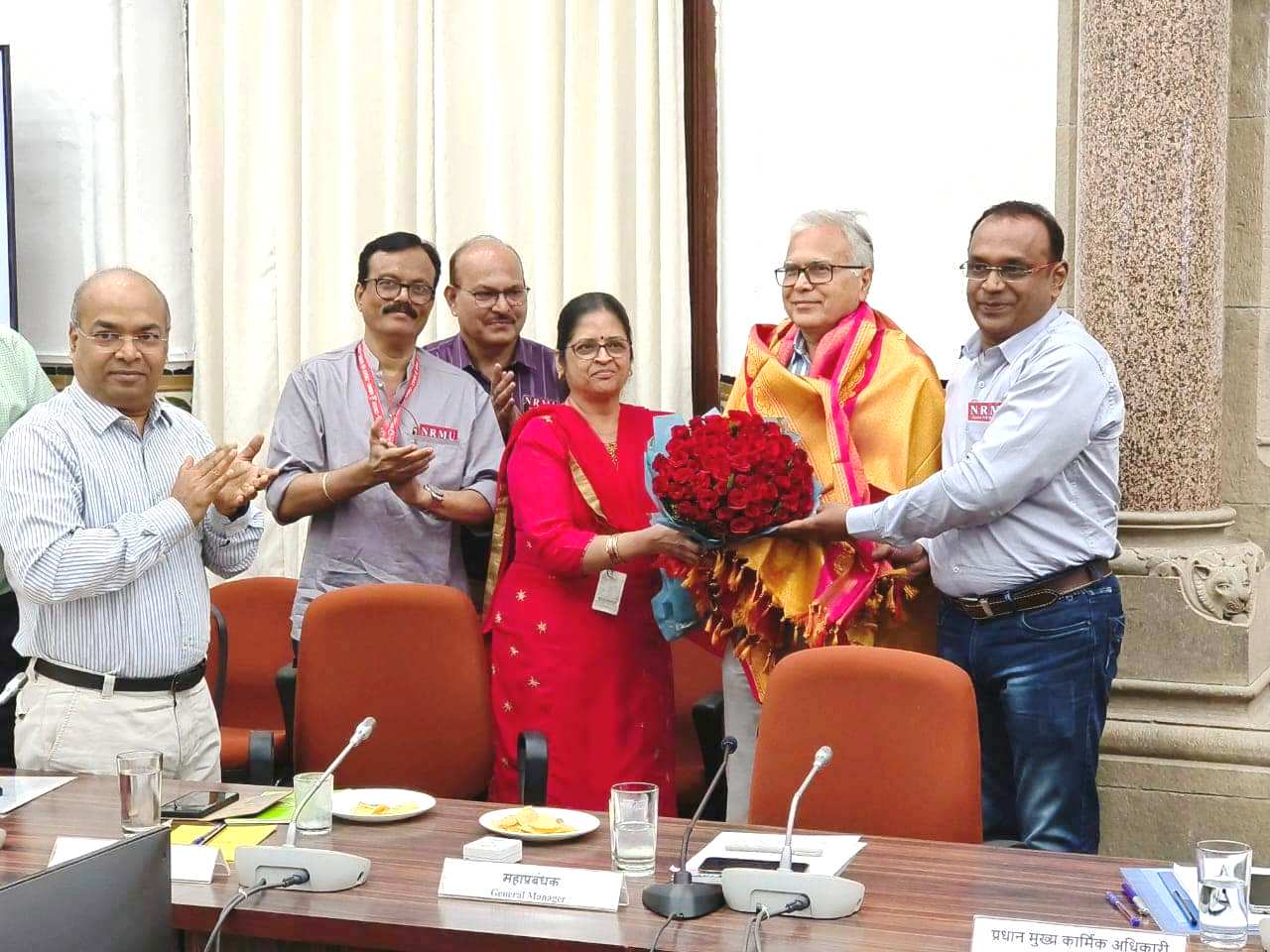 FAREWELL to C.RLY./GM SHRI NARESH LALAVANI IN 4TH NRMU HQ PNM HELD ON 22.11.2023