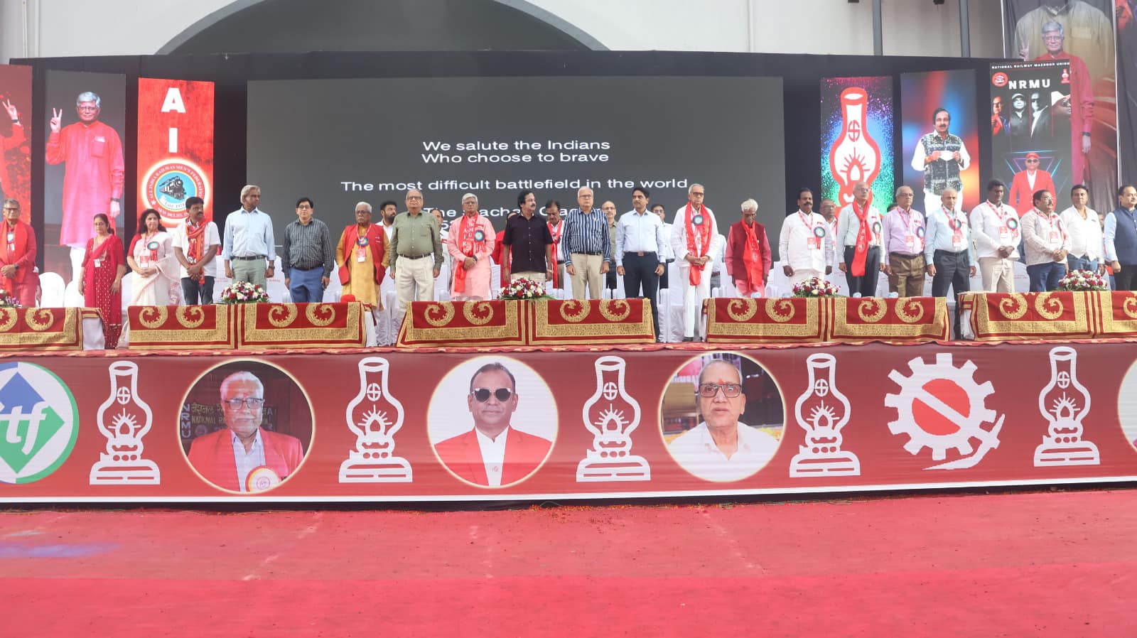 AIRF 99TH AGM (RALLY AND OPEN SESSION ) HELD ON 08.11.2023 IN KAMGAR STADIUM MUMBAI HOSTED BY NRMU (CR/KR)