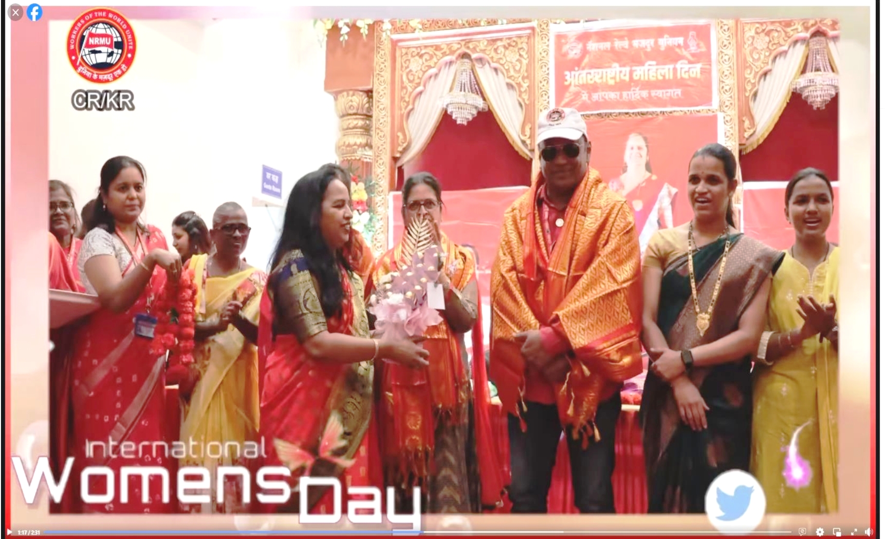 INERNATIONAL WOMENS DAY PROGRAM HELD AT DADAR IN THE AUGUST PRESENCE OF GS/NRMU (CR/KR) COM. VENU P NAIR ON 08.03.2024