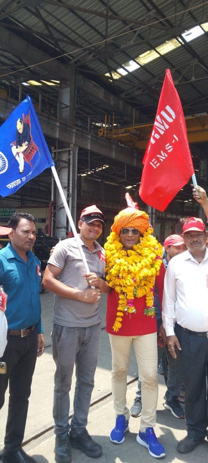 FEW GLIMPSES OF GS COM. VENU P NAIR CRECC SOCIETY ELECTION CAMPAIGN AT JHANSI ON 20/06/2024