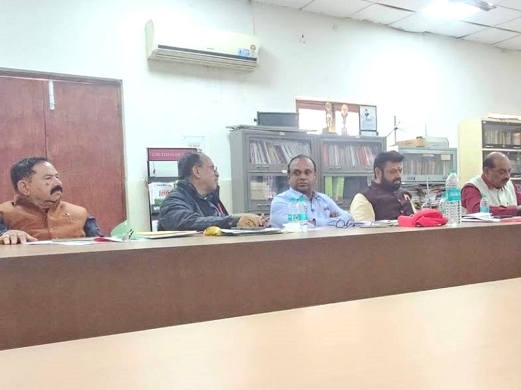 JCM (DC) PREPARATORY MEETING WAS HELD ON 15.02.2026 AT AIRF OFFICE IN THE PRESENCE OF GS-AIRF COM. SHIVAGOPAL MISHRA, GS-NRMU(CR/KR) COM. VENU P. NAIR AND OTHER DIGNITARIES