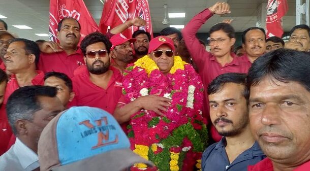 GS/NRMU(CR/KR) COM. VENU P. NAIR ON THE WAY TO SOLAPUR ON 02.03.2026