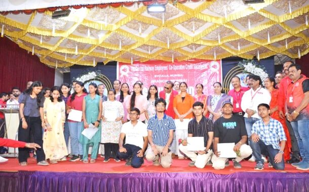 THE CASH AWARD FUNCTION OF CRECC SOCIETY MUMBAI BRANCH HELD ON 06.03.2026 AT KALYAN RAILWAY INSTITUTE HALL AT 16.30 IN THE AUGUST PRESENCE OF GS/NRMU COM. VENU P. NAIR