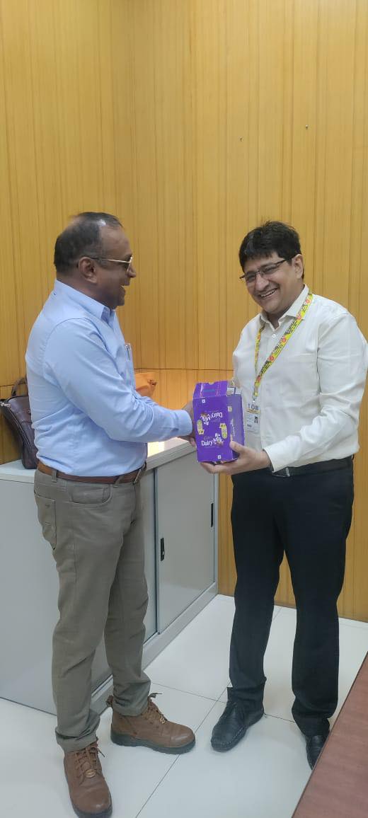 GS/NRMU(CR/KR) COM. VENU P. NAIR WELCOMED NEWLY APPOINTED CPO G SHRI SUNIL UDASI IN HIS CHAMBER ON 22/05/2026