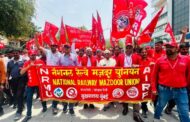 A GRAND RALLY ORGANIZD BY NRMU(CR/KR) IN NAGPUR UNDER THE LEADERSHIP GS COM. VENU P. NAIR BEFORE THE ALL INDIA RUNNING STAFF CONFERENCE OF AIRF