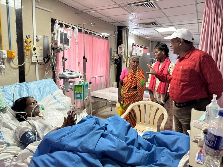 GS COM. VENU P. NAIR VISITED BYCULLA RAILWAY HOSPITAL ON 08.06.2026