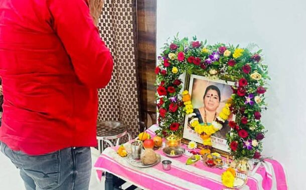 On 8 July 2026, Com. Venu P. Nair, General Secretary, NRMU, visited the residence of Com. Rohidas Gharat (Ex-Chairman, Panvel Branch) at Karanjadi, Panvel, at 10:30 p.m. to express his heartfelt condolences on the sad demise of Com. Rohidas Gharat's beloved wife.