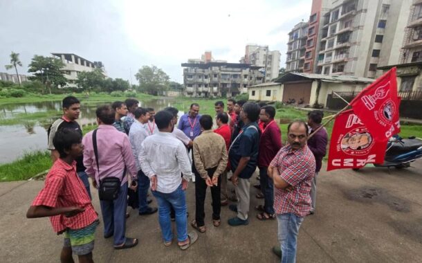 ON 24TH JULY 2026, NRMU DELEGATION LED BY GS/NRMU, COM. VENU P. NAIR, ALONG WITH THE CLA COORDINATION TEAM, VISITED KURLA RAILWAY COLONY FROM 5:00 PM TO 6:30 PM TO ASSESS THE CIVIC AND INFRASTRUCTURE ISSUES AFFECTING RAILWAY EMPLOYEES AND THEIR FAMILIES.