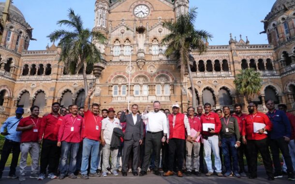 NRMU EXTENDS A GRAND WELCOME TO UK TRADE UNION LEADERS AT CSMT ON 14.10.2026